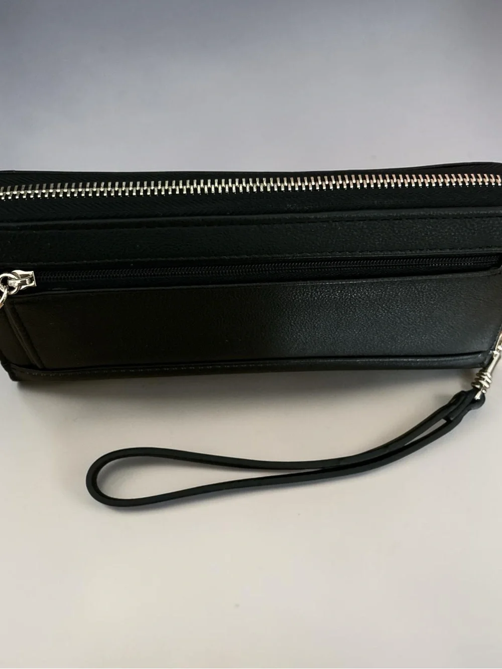 Guess Black Wristlet with Gold Logo Accent